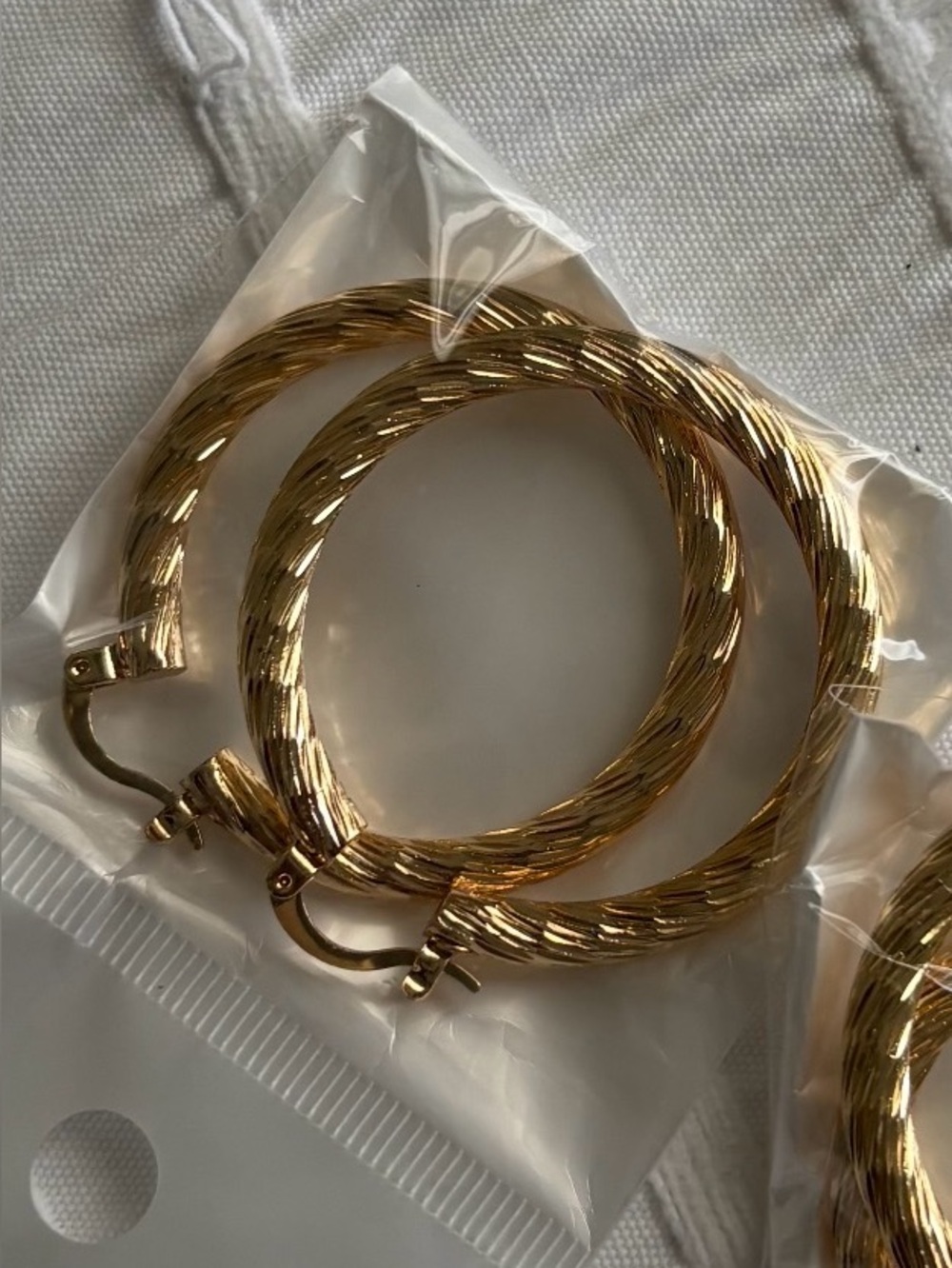 Gold Twisted Hoop Earrings - Classic Women’s Jewelry